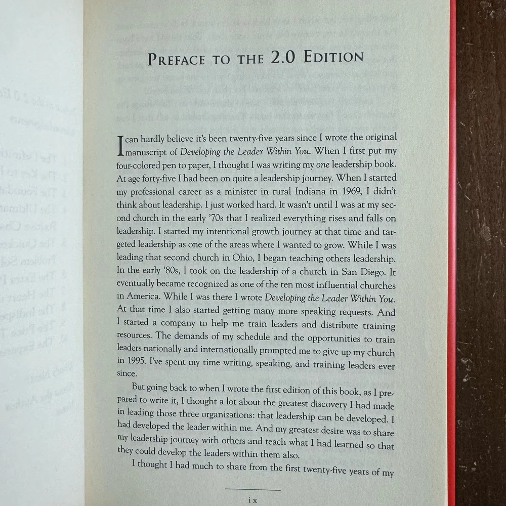 Developing the Leader within You 2.0 John Maxwell 2018 Business Self-Help‎ Book